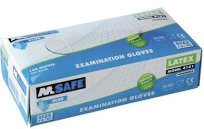 M-Safe 4161 disposable latex handschoen - 8/m