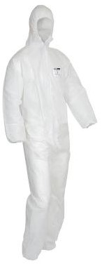 Witte wegwerp overall best sale